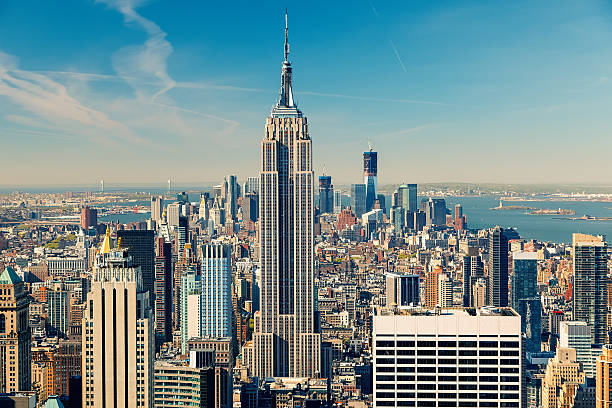 New York City Manhattan aerial view